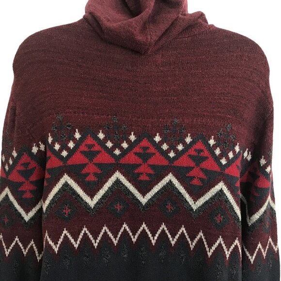 American Eagle Seriously Soft Men Knit Hooded Pullover Sweater Small Nordic - Picture 11 of 12